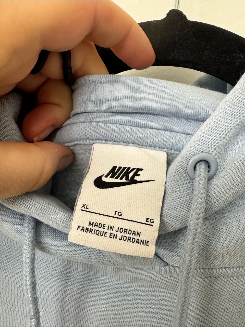 Nike Light Blue Pullover Hoodie - Picture 4 of 4